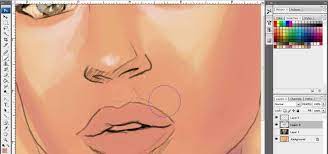 When you load paint from the canvas, the brush tip reflects any color variation in the sampled area. How To Paint Great Lips In Adobe Photoshop Cs3 Photoshop Wonderhowto