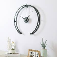 This product is a large and fabulous piece for your home. Metal Ring Modern Design Wall Clock 19 7inch