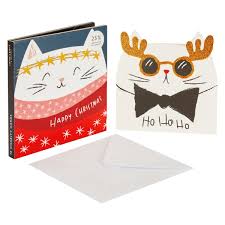 Vind fantastische aanbiedingen voor christmas cards cats. John Lewis Partners Christmas Cats Christmas Card Pack Of 10 At John Lewis Partners