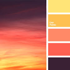Brand original color codes, colors palette. Colors Of Sunset Color Palette Ideas
