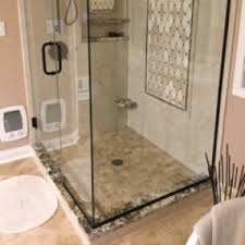 For example, this bathroom has a simple light wooden shelf balanced on two white circular rods, which add a minimalist and approachable effect to the room. Bathroom Countertops All Stone Tops