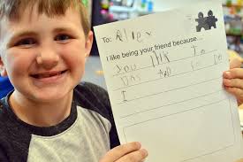 Friends spell it out with personalized books