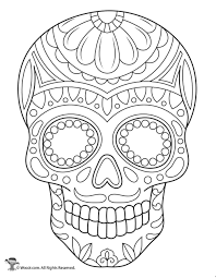 Here you will find printable skull coloring pages for adults that you can download for free. Sugar Skull Coloring Page Woo Jr Kids Activities Children S Publishing Skull Coloring Pages Sugar Skull Drawing Sugar Skull Art Drawing