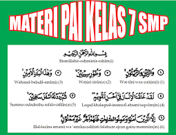 Materi Pai Kelas 7 Smp Mts Semester 1 2 Lengkap