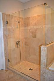 Travertine Shower Tub Floor Installation 18x18 2x2 French Pattern Travertine Shower Bathroom Shower Design Shower Tile