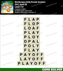 We would like to show you a description here but the site won't allow us. Wordscapes Daily Puzzle 2017 April 28 Answers Game Solver