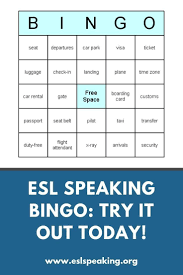 Students roll the dice and move their game piece forward. Esl Speaking Bingo Try It Out In Your English Classes Today Esl Teaching Resources Teaching English Speaking Activities Esl