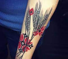 Wheat Tattoo By Marta Teterina Post 18245 Wheat Tattoo Pattern Tattoo Minimalist Tattoo