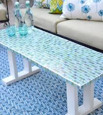 Diy mesh & mirror side table. Diy Tile Outdoor Table Centsational Style Diy Outdoor Furniture Diy Outdoor Table Diy Table Top