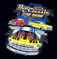 Bud Classic Car Show T Shirt Actual Print Classic Car Show Automotive Illustration Car Art