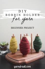 If you roll up small balls yarn, pop them in a plastic egg carton and snap it closed, they easily unwind without getting tangled while you knit or crochet! Diy Bobbin Holder Yarndrasil Free Tutorial