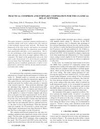 PDF) Practical Compress-And-Forward Cooperation For The Classical Relay  Network