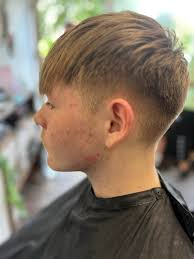 This lad had long hair for 2yrs we did a complete restyle! what a  transformation ✂️ he absolutely loved it ☺️