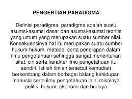 Pengertian Paradigma Definisi Paradigma Ppt Download