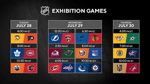 The vegas golden knights and colorado avalanche are the top two teams in the west division. Nhl Schedule Stanley Cup Qualifiers Prohockeytalk Nbc Sports
