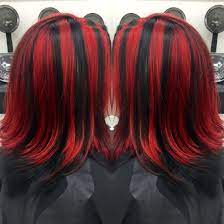 Black hair with red highlights is a unique combo. Short Hair Black With Red Highlights Novocom Top
