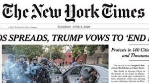 See actions taken by the people who manage and post content. Ny Times Ripped For Pathetic Front Page Trump Coverage Huffpost