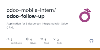 Odoo crm, odoo invoice,odoo sales,odoo accounts, odoo inventory, odoo manufacturing, odoo purchase, odoo. Github Odoo Mobile Intern Odoo Follow Up Application For Salesperson Integrated With Odoo Crm