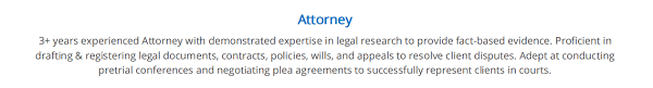 attorney resume: complete 2020 guide