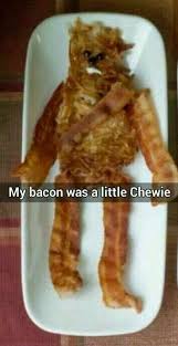 Funny Starwars Chewing Bacon Meme