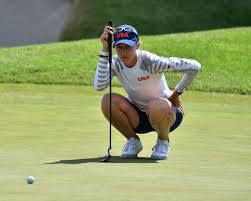 Nelly korda, of the united states, poses with her gold medal, won in the women's golf event at the 2020 summer olympics on saturday at the kasumigaseki country club in kawagoe, japan. K5hbzggiuyorvm