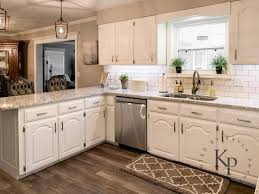 Kitchen Cabinets In Alabaster Painted By Kayla Payne In 2020 Painting Kitchen Cabinets Oak Kitchen Cabinets Cream Kitchen Cabinets