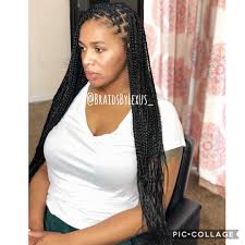 Black And Blonde Jumbo Knotless Braids Knotless Box Braids Braidsbylexus Gm Hey Tete Autumn Deniece Have You Booked Small Waist Knotless Box Braids Hairstyles Box Braids Hair Romance