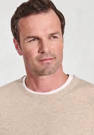 Devon Stone Cotton Merino Crew Neck Sweater