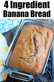 This 4 Ingredient Banana Bread Using Cake Mix Is A Great Breakfast Dessert Or Snack A Qu Quick Banana Bread Recipe Easy Banana Bread Recipe Best Banana Bread