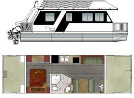 Custom Houseboat Sales And Manufacturing Floorplans House Boat Trailerable Houseboats Small Houseboats