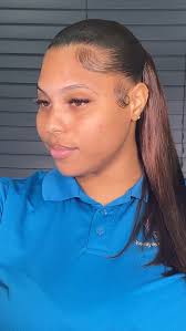 Our girl @kerraynefray flaunting this gorgeous half up half down sew in.  All sewn no glue was used. , #blackgirlhairstyles #haircare  #healthyrelaxedhair