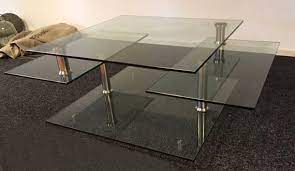 Montèl salontafel, glazen draaibare tafel met meerdere - Catawiki