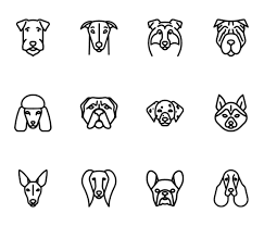 Http Image Flaticon Com Sprites Packs 112098 Dog Breeds Heads Png Dog Icon Doberman Tattoo Pet Logo Design
