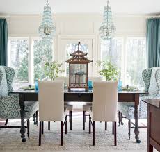 To soften up the look and feel, drape a sheepskin throw over the surface of the dining bench. Wing Back Dining Chairs Ideas On Foter