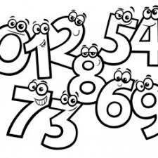 As cores podem variar em cada desenho. Desenhos De Numeros Para Imprimir E Colorir