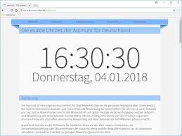 Da die frequenz solcher schwingungen konstant ist und sehr genau bestimmt werden kann. Online Atomuhr Exakte Uhrzeit Fur Deutschland Download Computer Bild