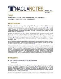 Complaints or notice of alleged policy violations, or inquiries about or concerns regarding. Ocr S Dear Colleague Letter On Title Ix And Sexual Violence