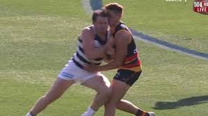 Patrick dangerfield (born 5 april 1990) is a professional australian rules footballer listed with the geelong football club in the australian football league (afl). Afl 2021 Video Patrick Dangerfield High Bump On Jake Kelly