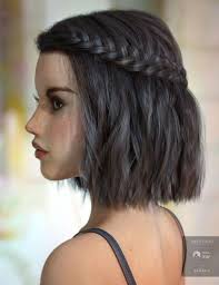 Jocelyn Hair For Genesis 3 8 Female S Shorthairideas Sacstilleri Jocelyn Hair For G Prom Hairstyles For Short Hair Thick Hair Styles Braids For Short Hair