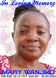 Announcing death of family member