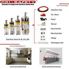 المطبخ هود نظام الحريق المصنعين والموردين مصنع الصين pri السلامة