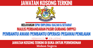 Kerja kosong universiti pendidikan sultan idris (upsi). Majlis Perbandaran Pasir Gudang Mppg Kerja Kosong Kerajaan