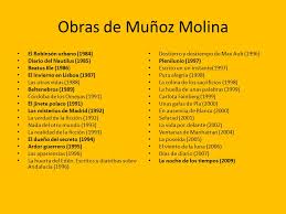 Resultado de imagen de muñoz molina obras