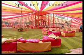 Classy Marwadi Theme Lunch Decor Simple Wedding Venues Indian Wedding Decorations Marriage Decoration