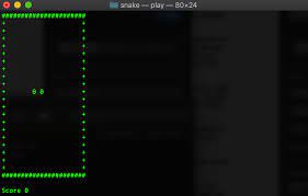 Unix/linux programming programming c++ for unix and linux how do i run a terminal command without freezing the gui app on. Github Izloop Snake Console Snake Game In C For Macos Using Ncurses