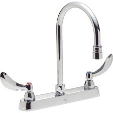 In the kitchen, that means creating faucets that are not only beautifully designed, but also engineered with the latest innovations to make kitchen. Delta Commercial 2 Handle Kitchen Faucet In Chrome With Lever Blade Handles 26c3934 The Home Depot Kitchen Faucet High Arc Kitchen Faucet Chrome Kitchen Faucet