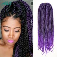 Find More Bulk Hair Information About Bug Purple Blue Ombre Braiding Hair Crochet Braid Haar Extensio Purple Box Braids Hair Styles Curly Hair Styles Naturally