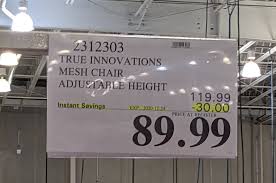 Costco True Innovations Mesh Task Chair 89 99 In Store Perhaps Ymmv Redflagdeals Com Forums