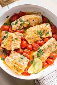 Quick And Easy Cod Recipe Cod Fillets Fish Smothered In Tomato And Butter Wine Sauce The Fish Is Ready In 15 Mi Cod Fish Recipes Cod Recipes Cod Recipes Easy