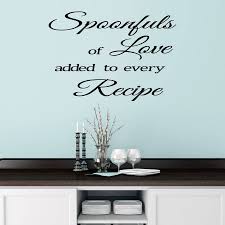 There's something about hanging beautiful things on the wall that can really make a home feel cozy and lived in. Kitchen Wall Sticker Quote By Mirrorin Notonthehighstreet Com
